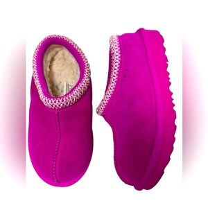 UGG EUC Tasman Slipper Rock Rose sz 10 kids